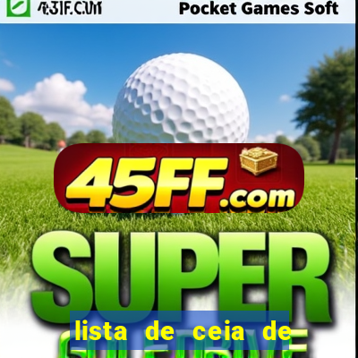 lista de ceia de natal para 20 pessoas